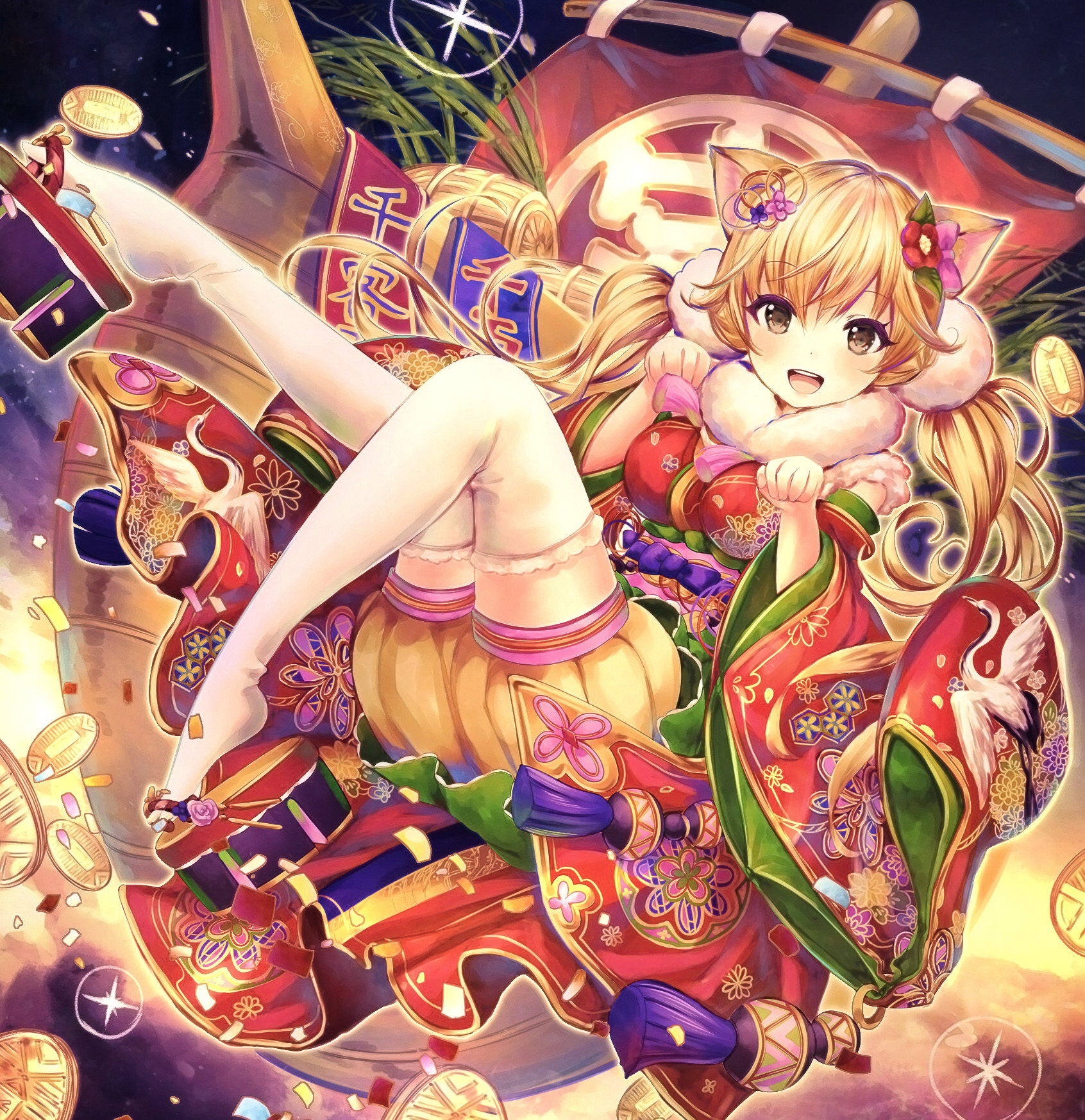 [Pixiv精选] 可爱的和风袜♡过膝足袋插画特辑(图5)