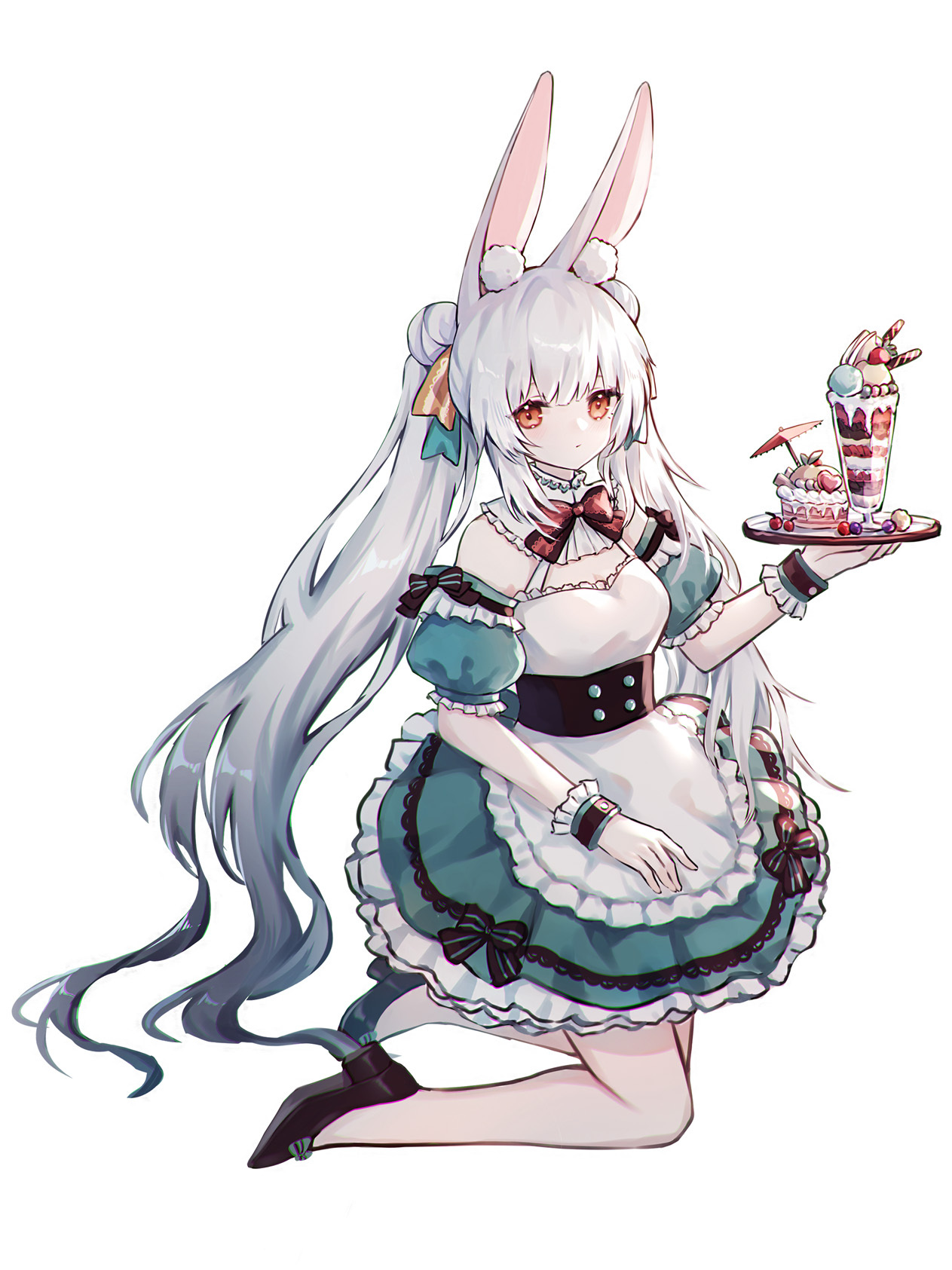 [Pixiv精选] 可爱地蹦跳♡兔耳女子插画特辑(图3)