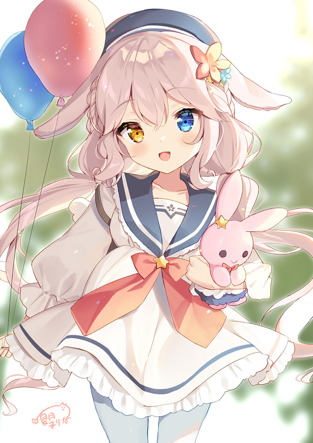 [Pixiv精选] 可爱地蹦跳♡兔耳女子插画特辑(图8)