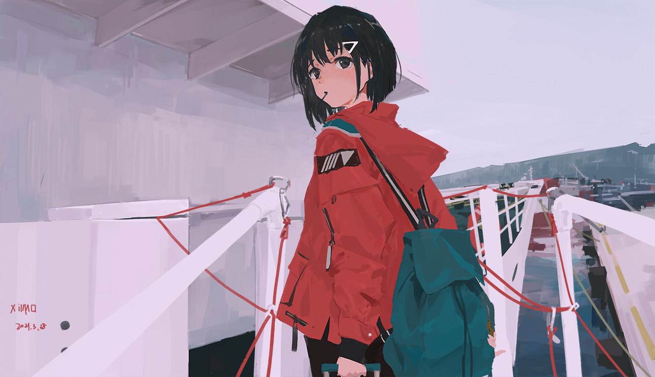 [Pixiv精选] 把可爱背起来♡双肩包女子插画特辑(图6)