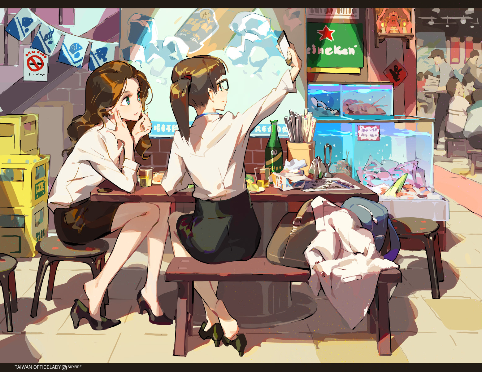 [Pixiv精选] 摆出最迷人的表情♡自拍插画特辑(图2)