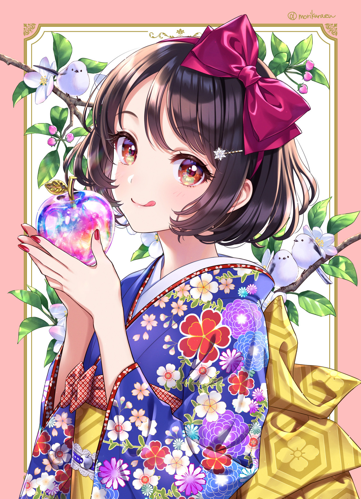 [Pixiv精选] 轻轻地系起来♡蝴蝶结女子插画特辑(图3)