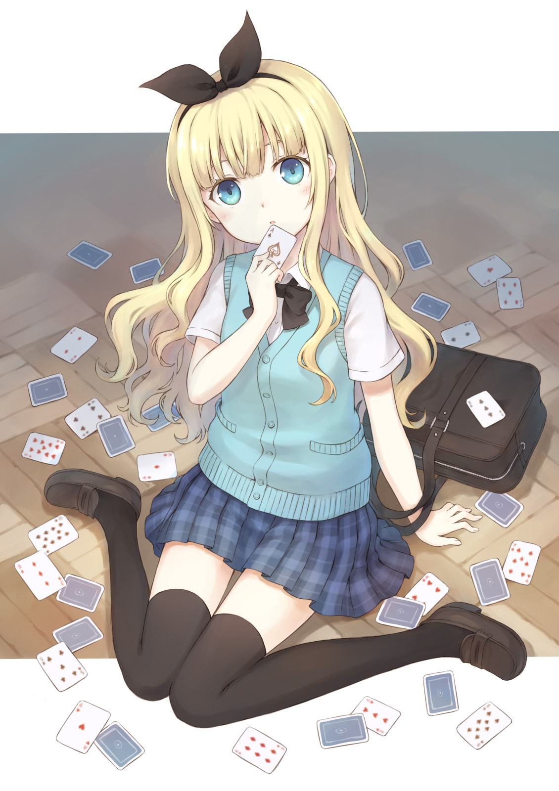 [Pixiv精选] 柔软度与众不同。鸭子坐的女生插画特辑(图9)