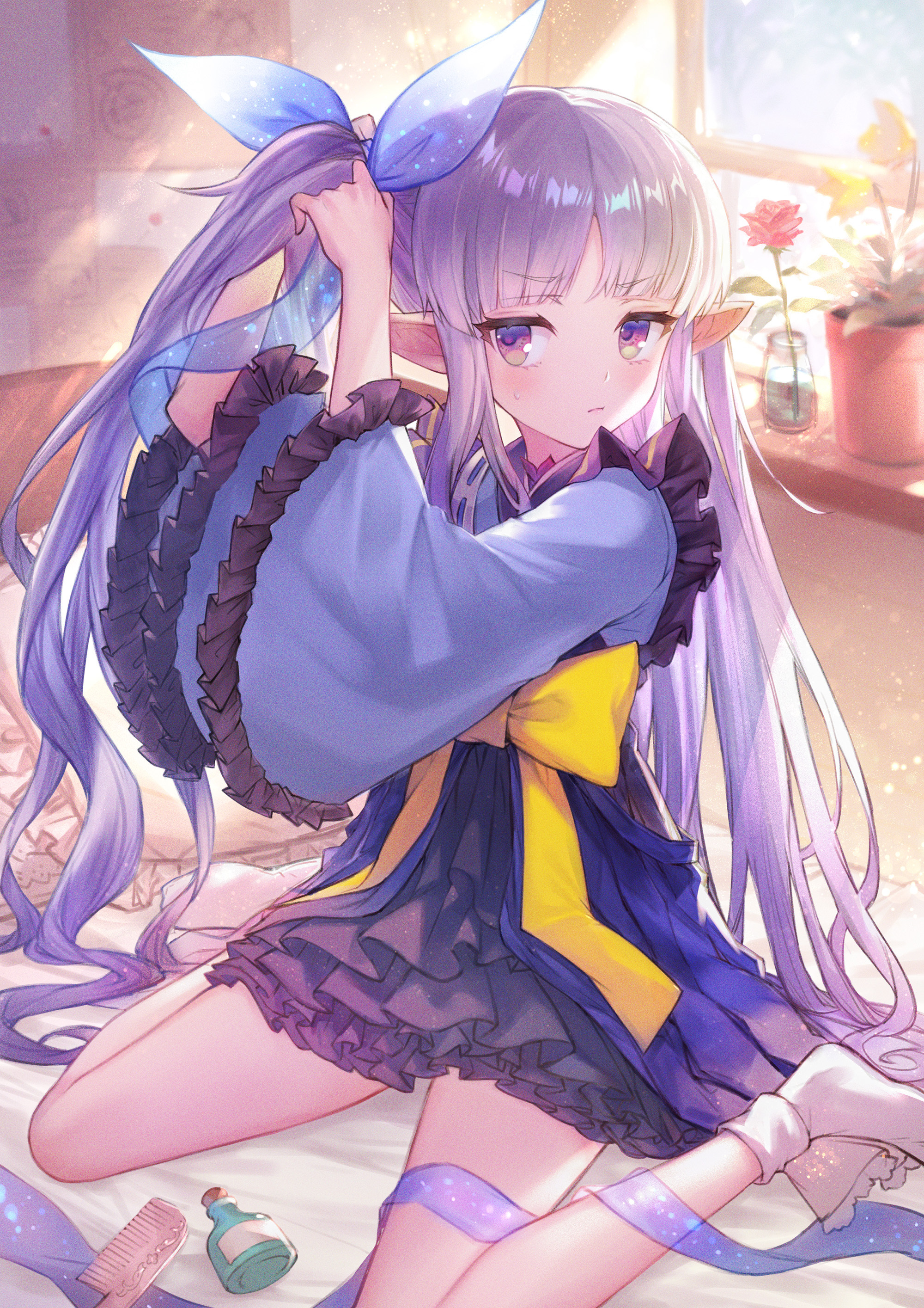 [Pixiv精选] 柔软度与众不同。鸭子坐的女生插画特辑(图5)