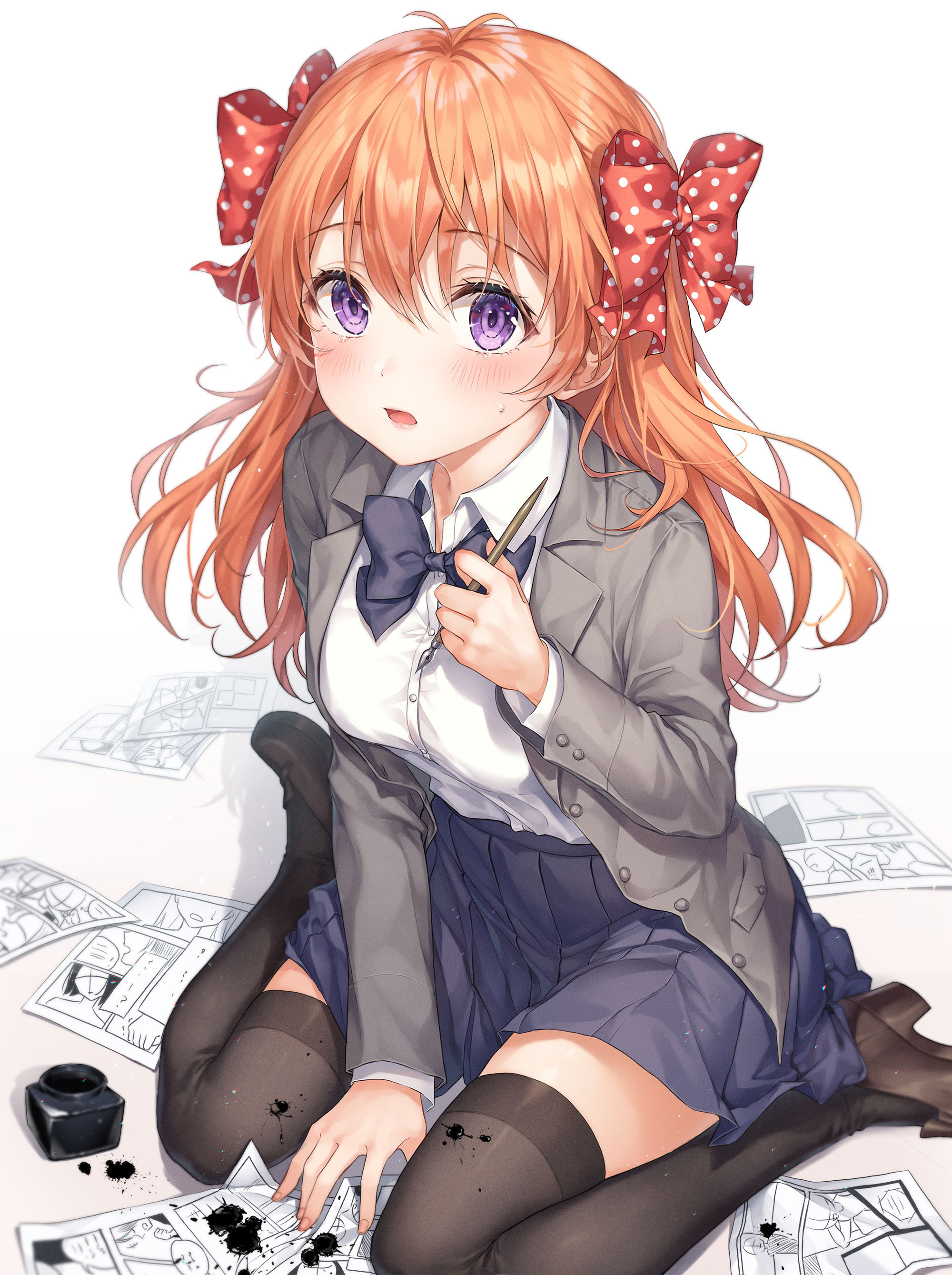 [Pixiv精选] 柔软度与众不同。鸭子坐的女生插画特辑(图7)