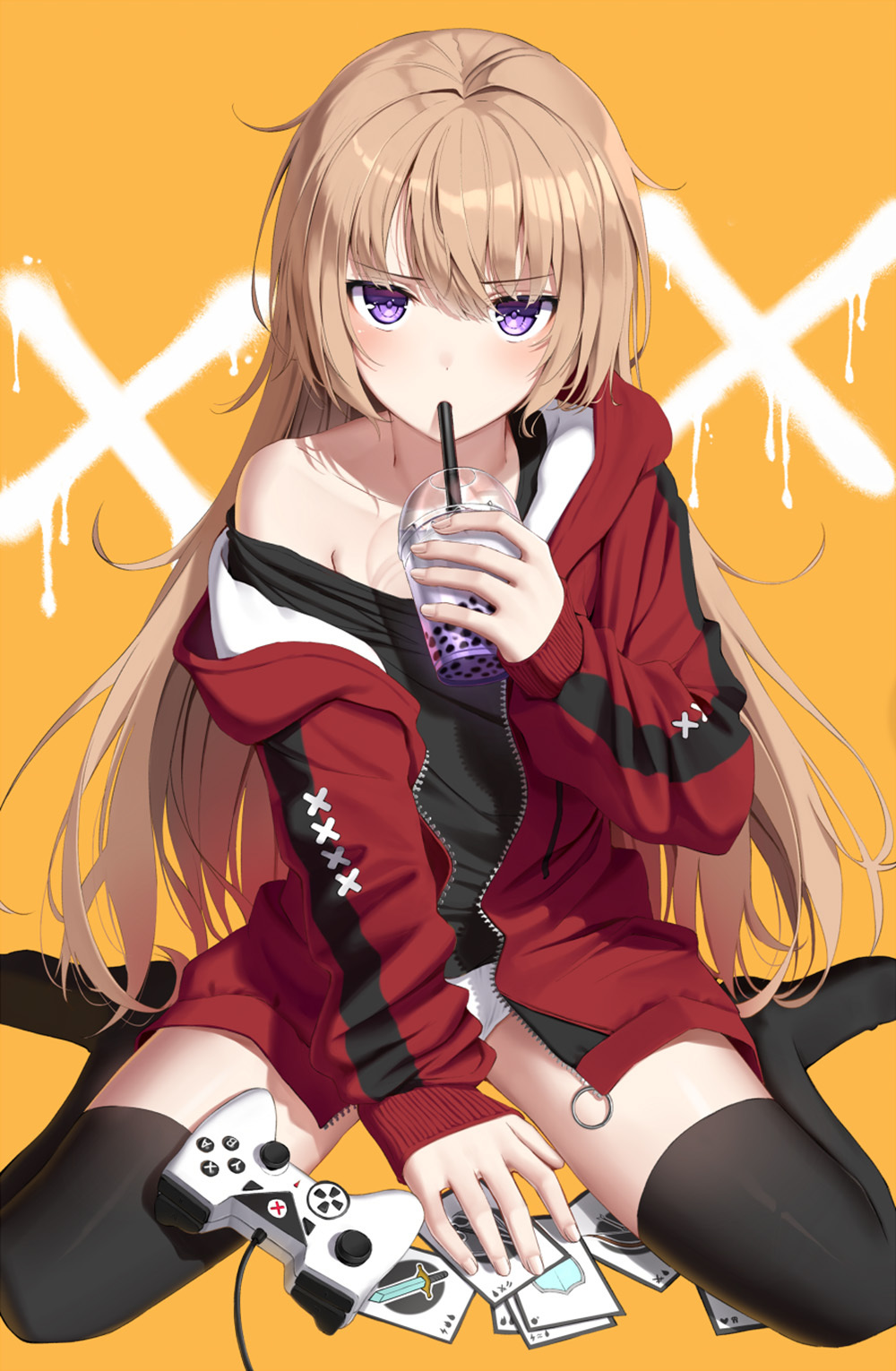 [Pixiv精选] 柔软度与众不同。鸭子坐的女生插画特辑(图10)