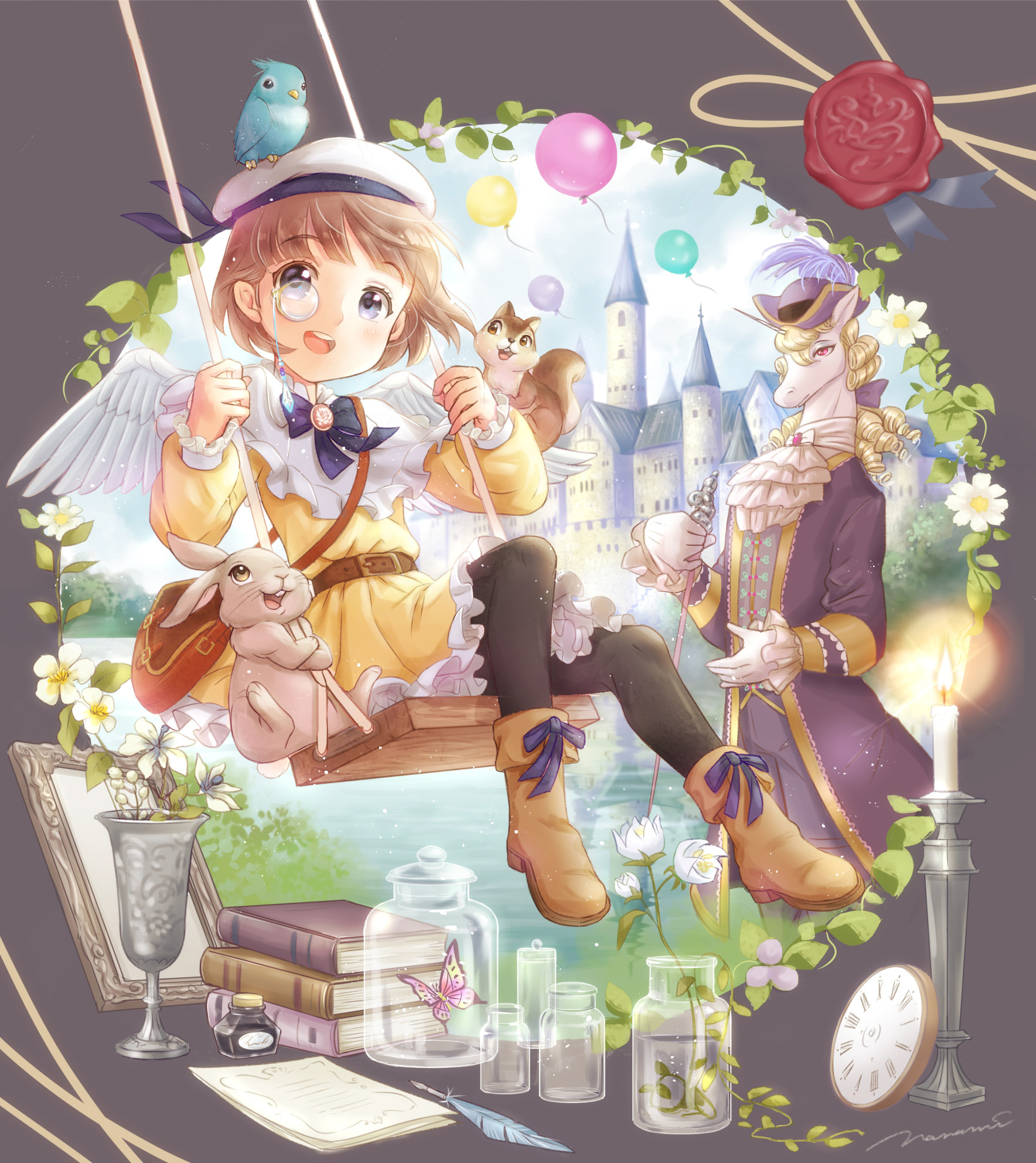 [Pixiv精选] 朝着天空摇荡。秋千特辑(图6)