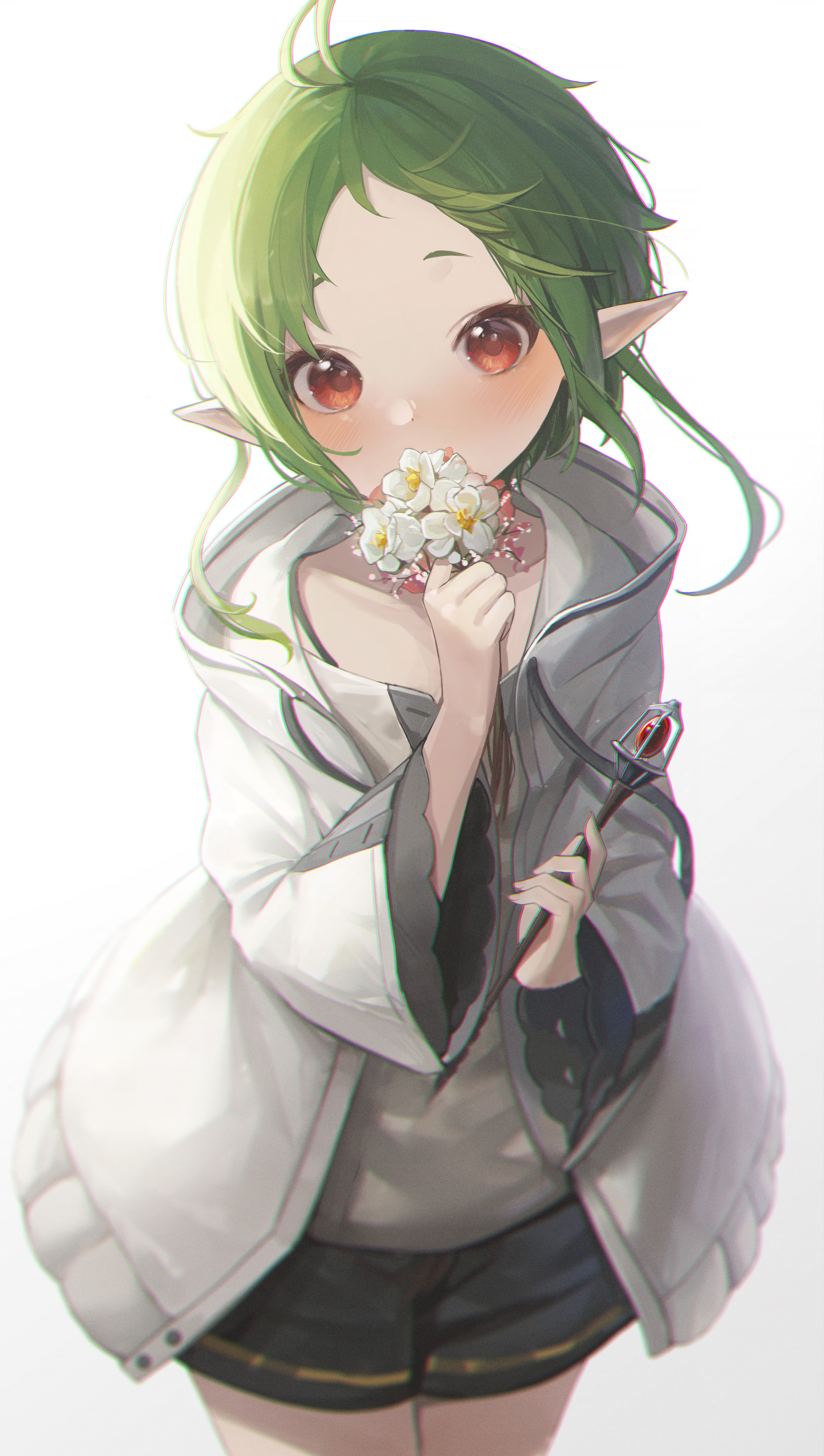 [Pixiv精选] 唇边的美丽。花在嘴边插画特辑(图7)