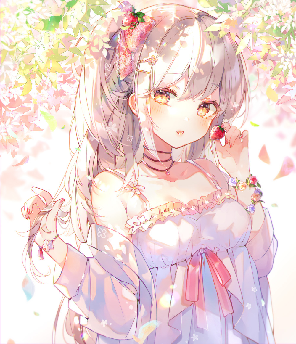 [Pixiv精选] 轻碰秀发。手碰头发女子插画特辑(图2)