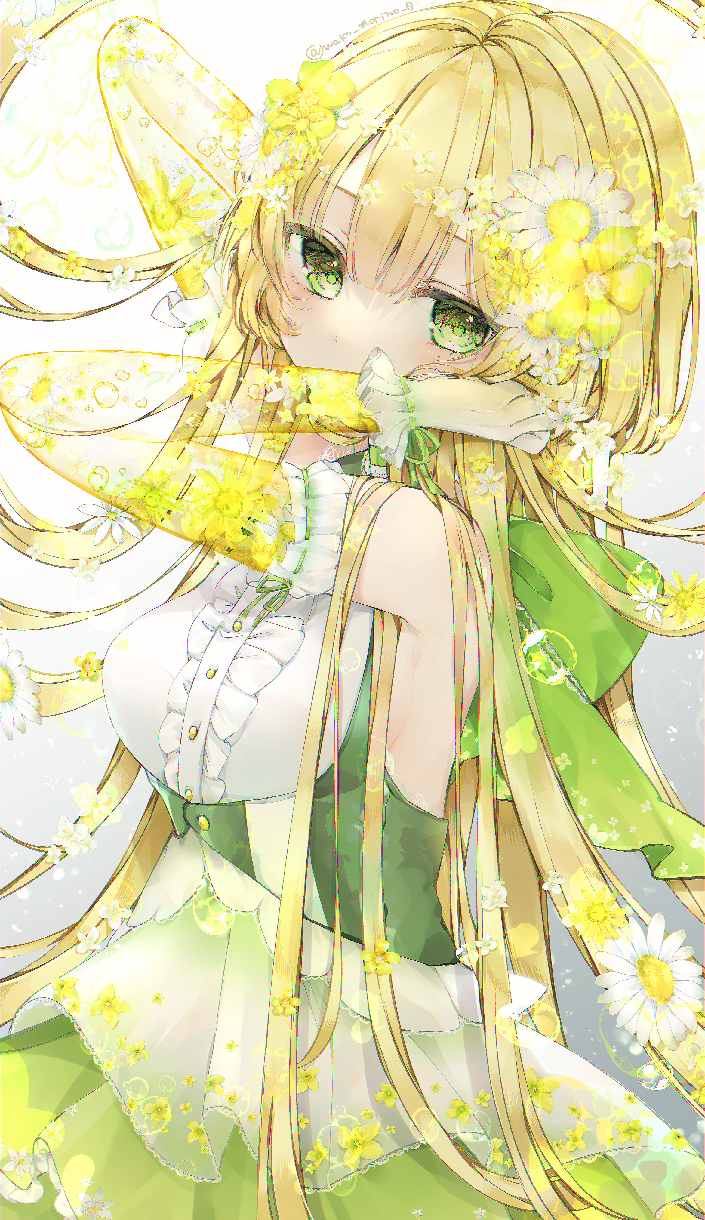 [Pixiv精选] 轻碰秀发。手碰头发女子插画特辑(图3)