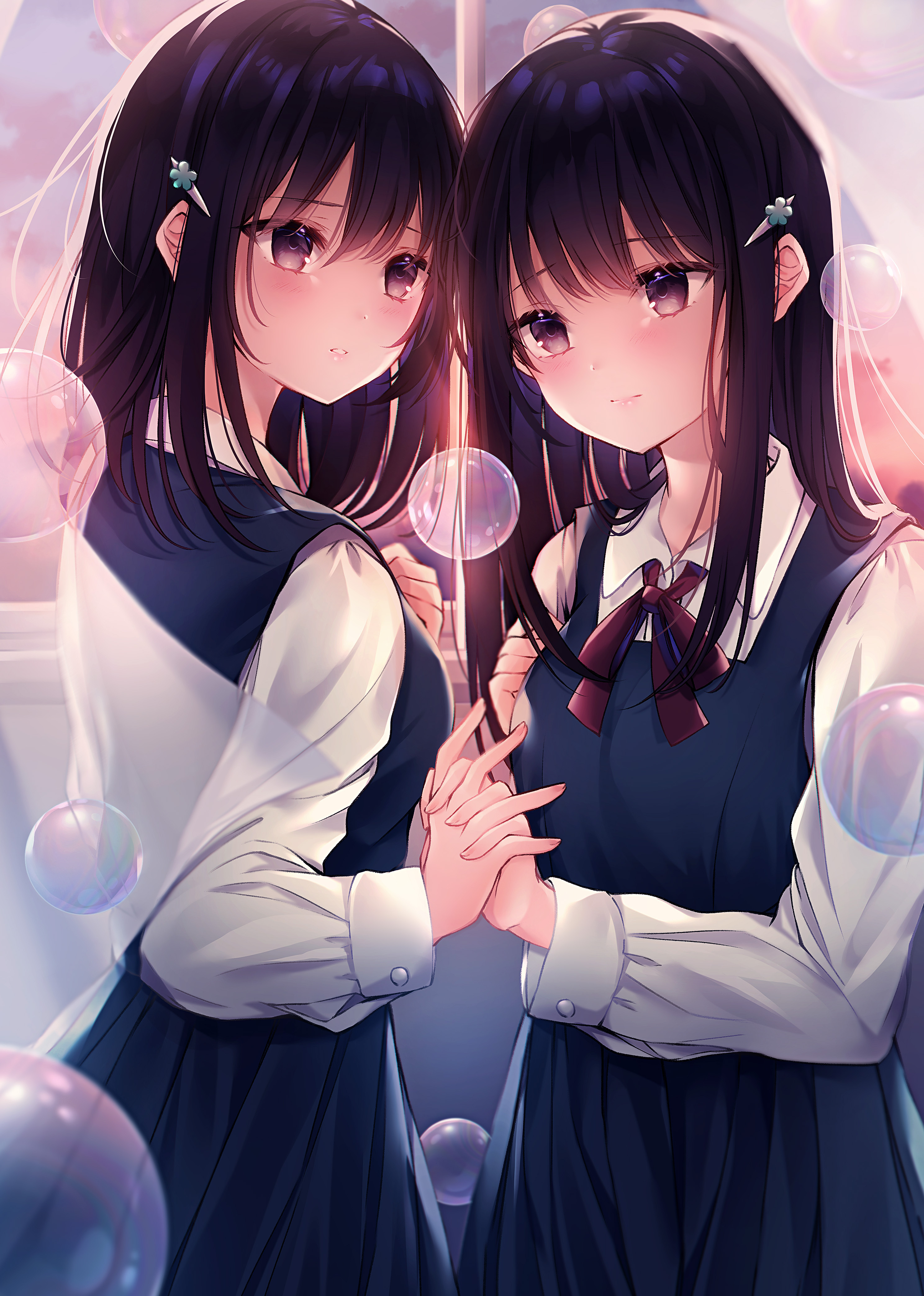 [Pixiv精选] 手指交缠在一起♡十指紧扣插画特辑(图9)