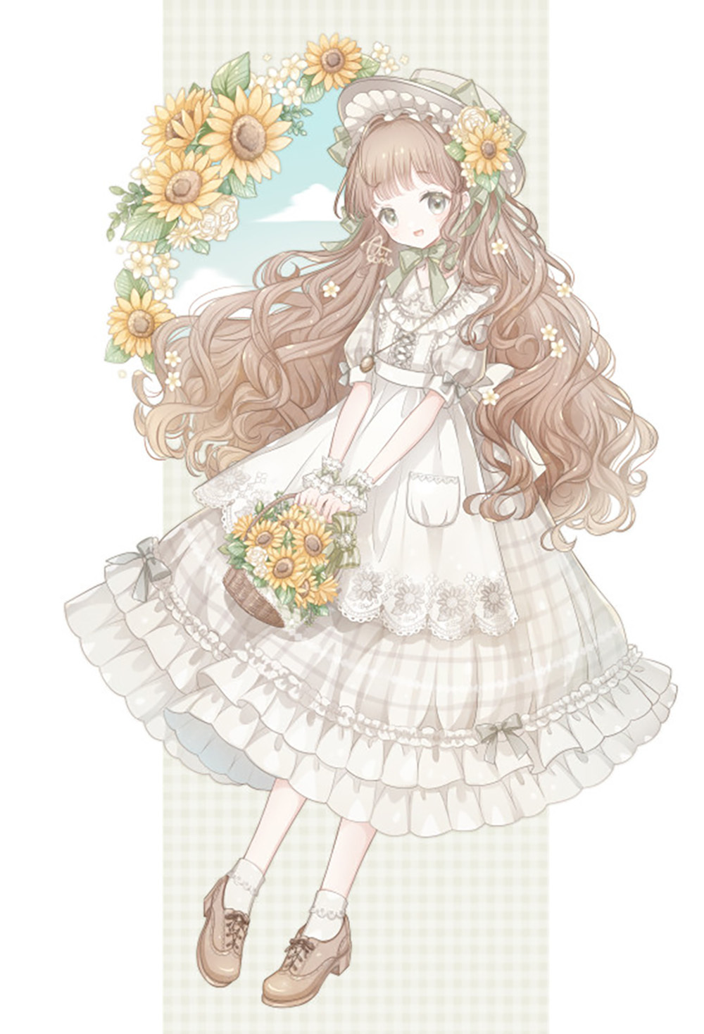 [Pixiv精选] 讨人喜欢的风格♡棕色长发插画特辑(图11)