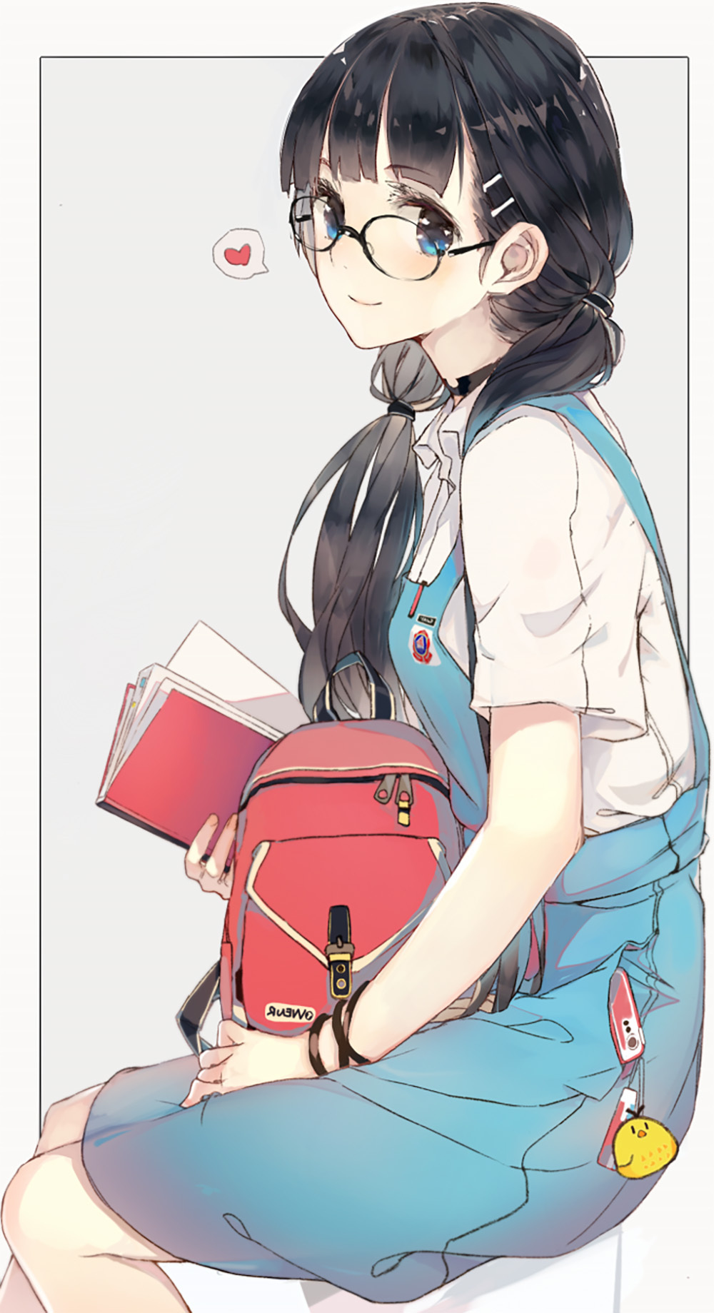 [Pixiv精选] 轻盈俊俏♡背带裙少女特辑(图2)