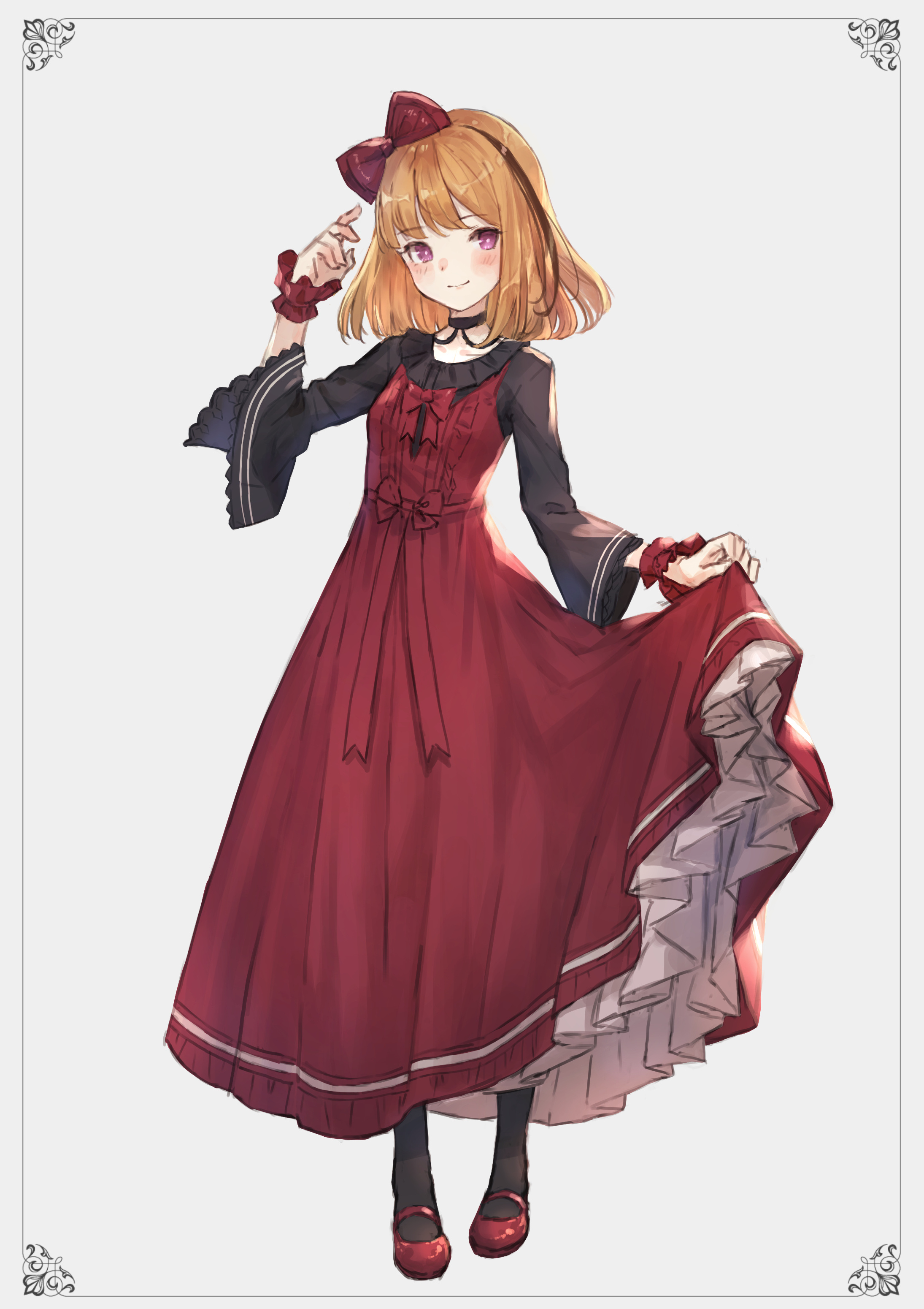 [Pixiv精选] 轻盈俊俏♡背带裙少女特辑(图4)