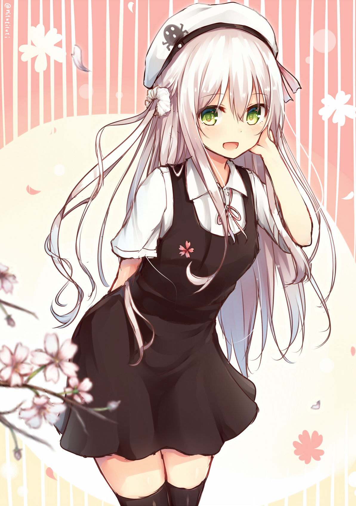 [Pixiv精选] 轻盈俊俏♡背带裙少女特辑(图7)