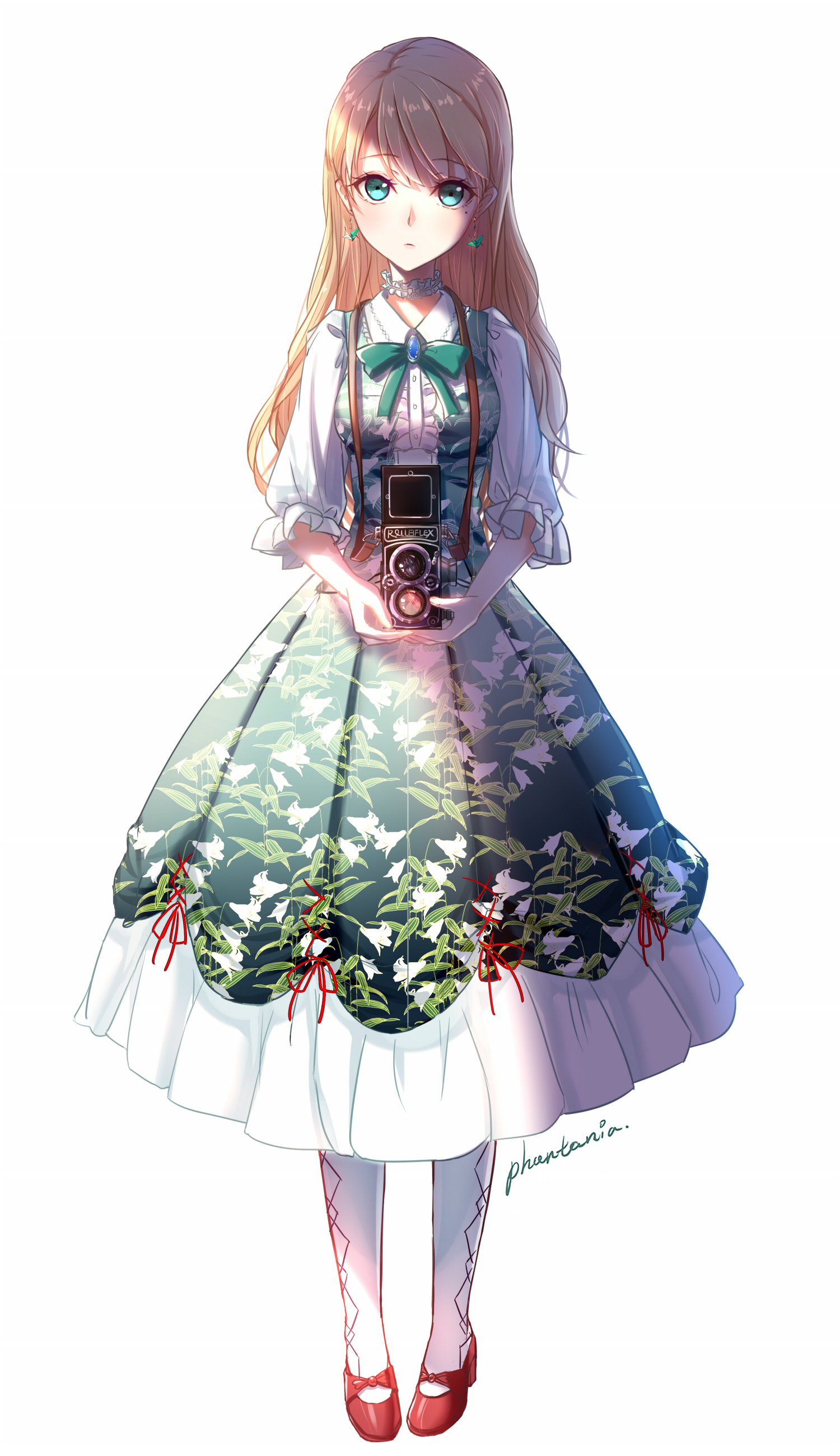 [Pixiv精选] 轻盈俊俏♡背带裙少女特辑(图8)