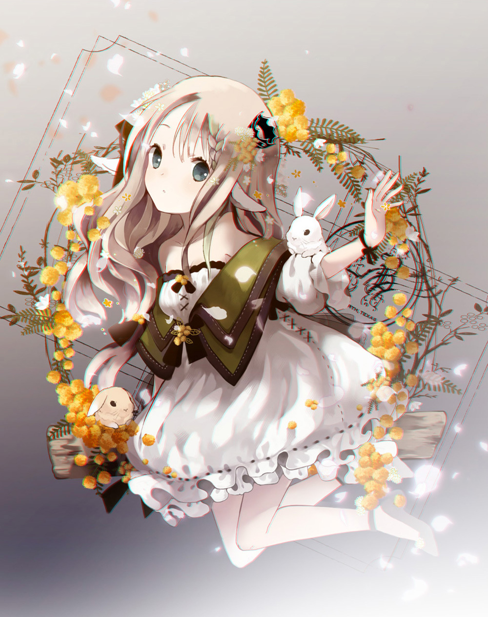 [Pixiv精选] 象征着春天的黄花。黄花含羞草插画特辑(图10)