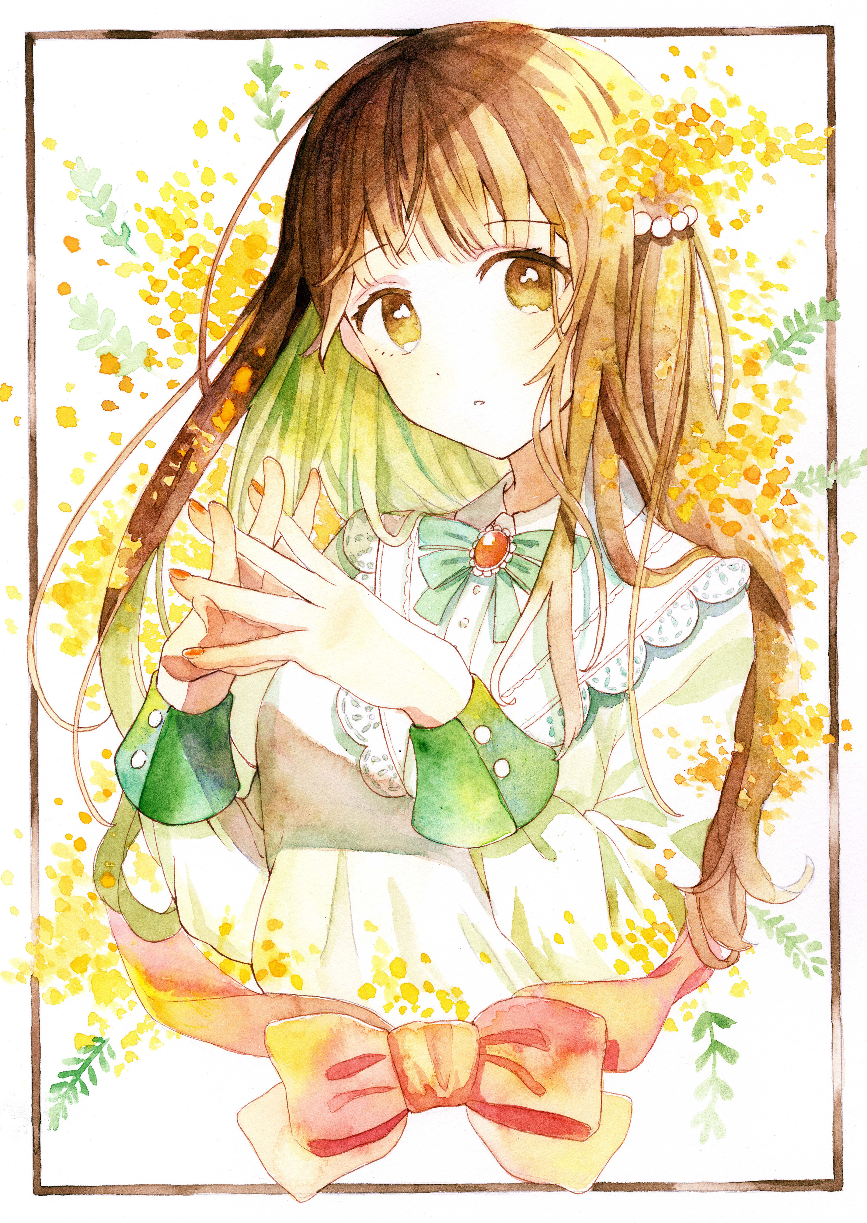 [Pixiv精选] 象征着春天的黄花。黄花含羞草插画特辑(图8)