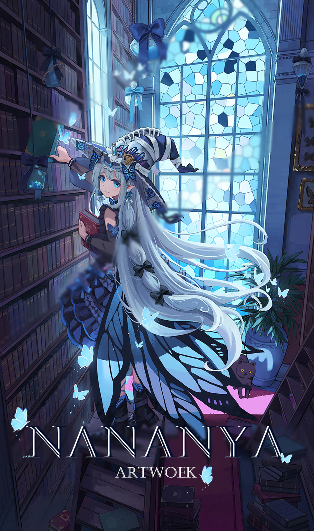 [Pixiv精选] 知识的宝库。图书馆插画特辑(图7)