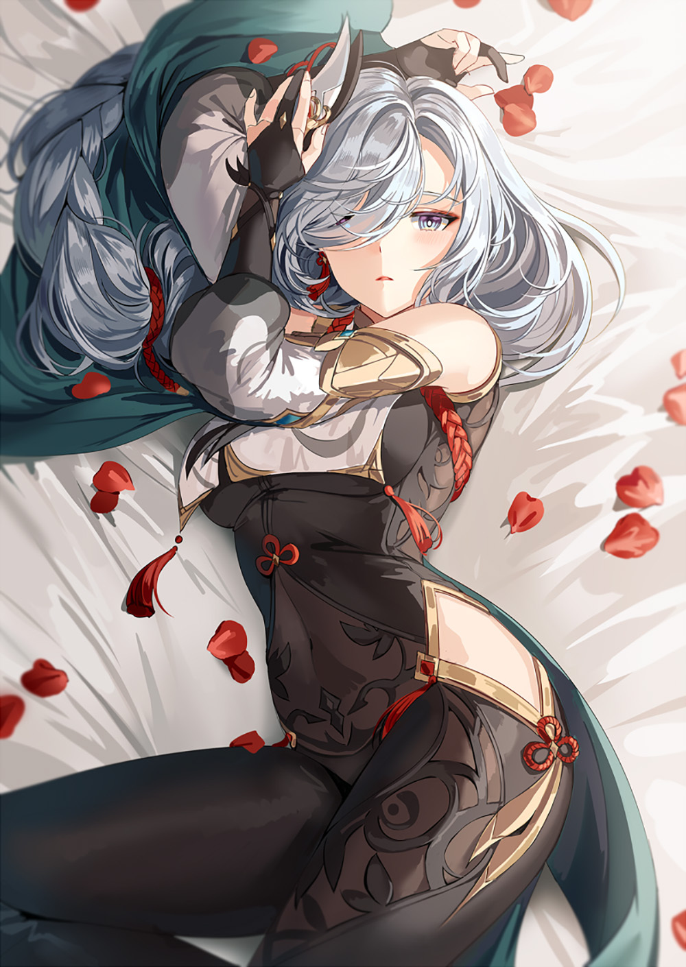 [Pixiv精选] 落英缤纷。花瓣插画特辑(图4)