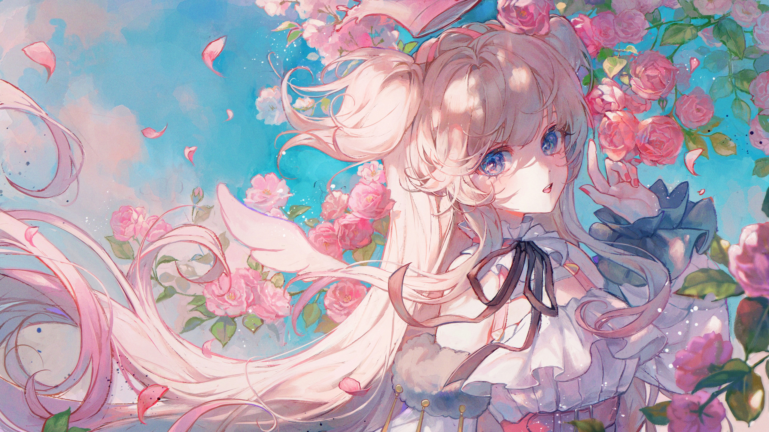 [Pixiv精选] 落英缤纷。花瓣插画特辑(图8)