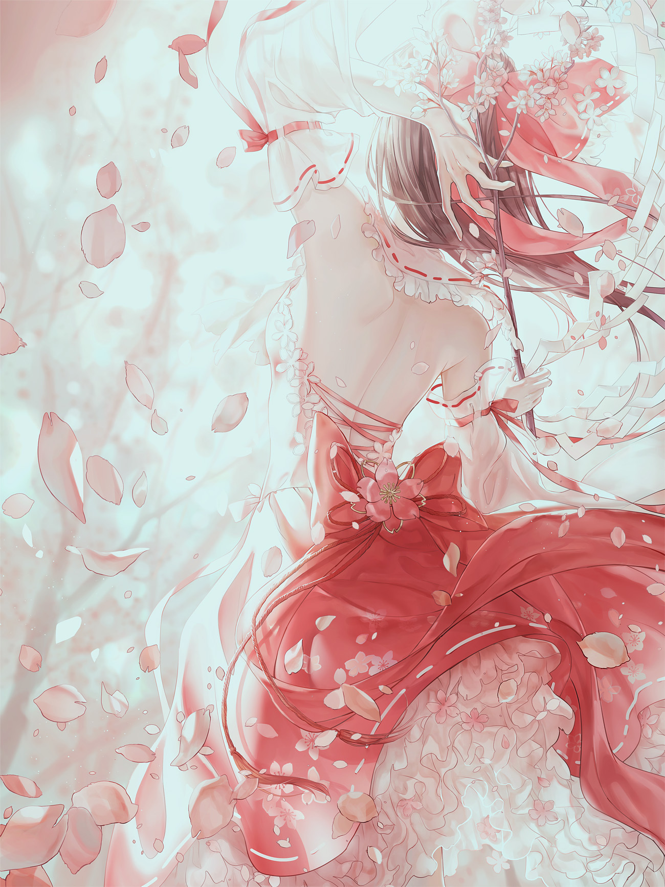 [Pixiv精选] 落英缤纷。花瓣插画特辑(图5)