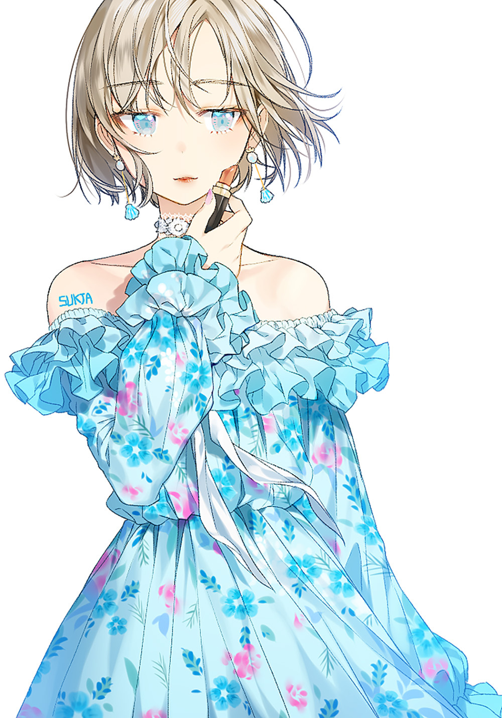 [Pixiv精选] 身上盛开的繁花。碎花连衣裙插画特辑(图2)