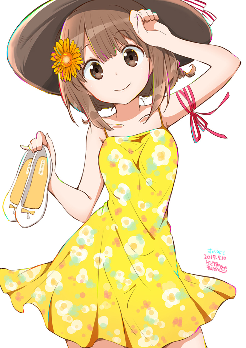 [Pixiv精选] 身上盛开的繁花。碎花连衣裙插画特辑(图3)
