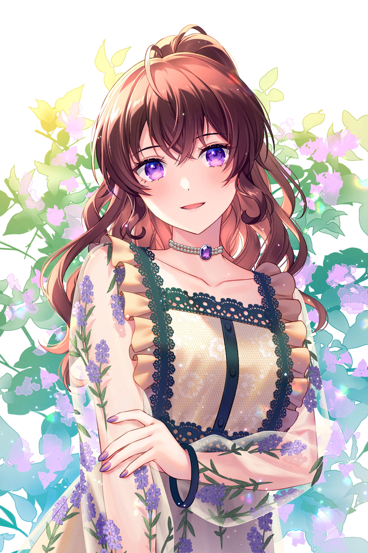 [Pixiv精选] 身上盛开的繁花。碎花连衣裙插画特辑(图13)