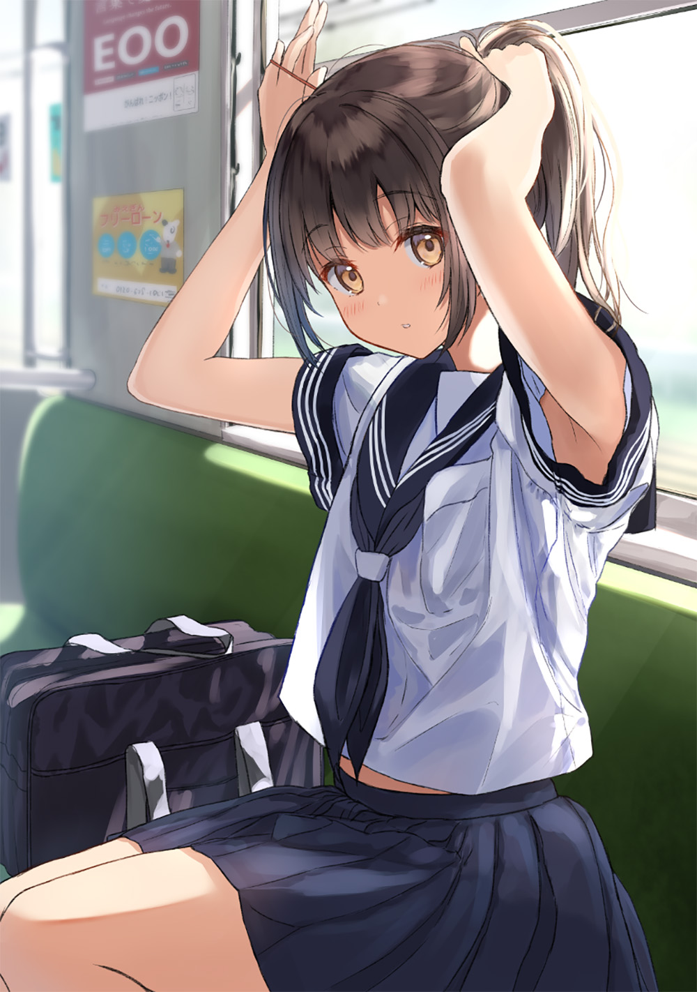 [Pixiv精选] 晃来晃去的魅力♡马尾辫女子插画特辑(图8)