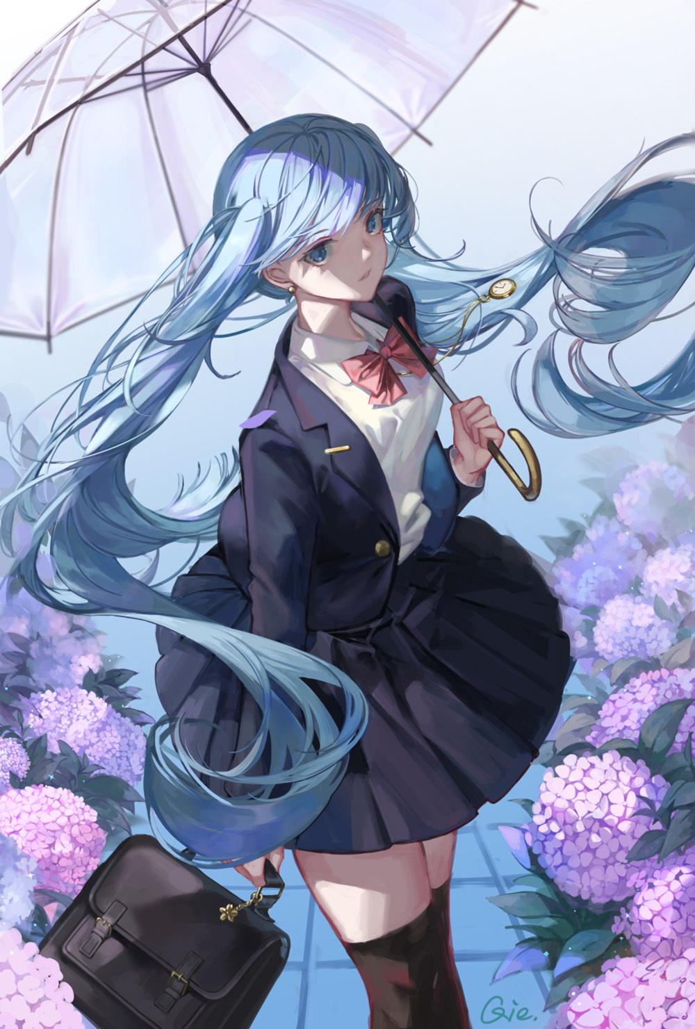 [Pixiv精选] 雨天也不错♡雨伞插画特辑(图1)