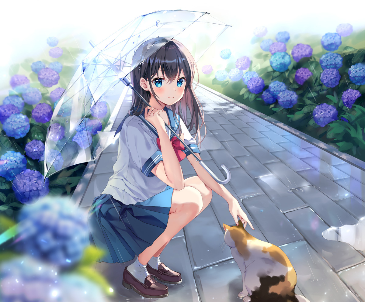[Pixiv精选] 雨天也不错♡雨伞插画特辑(图3)