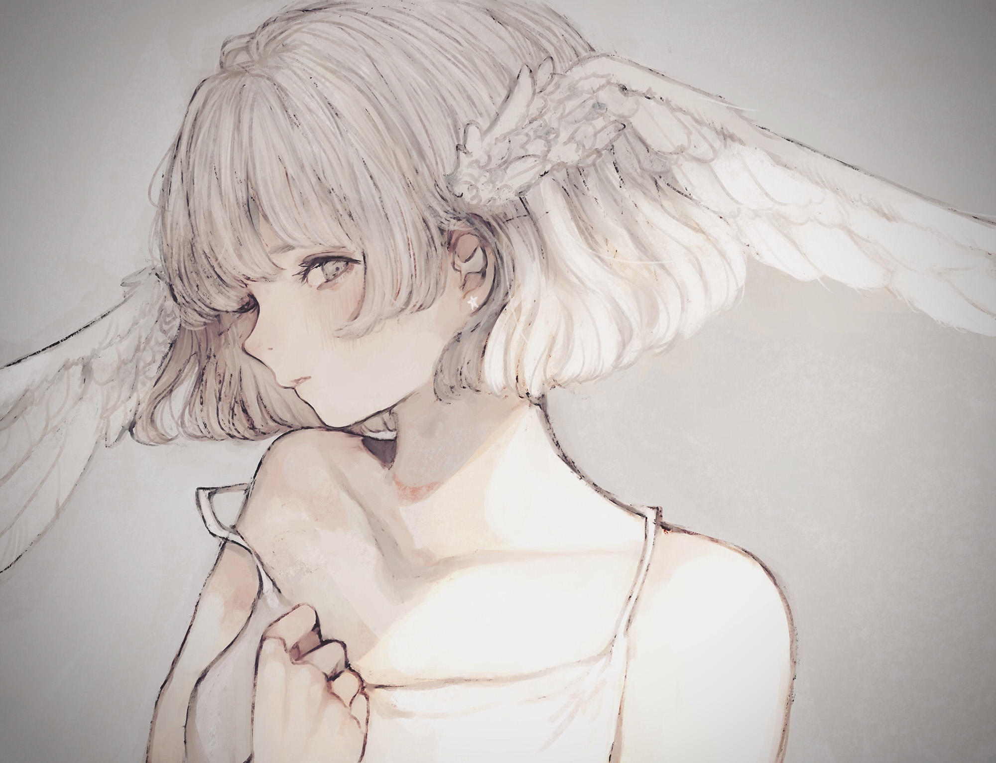 [Pixiv精选] 平抚心中的澎湃。手捂胸插画特辑(图6)