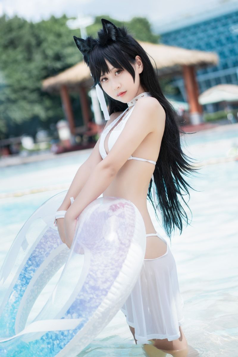 微博网紅妹纸@萌芽儿o0 爱宕泳装【30P/208MB】(图4)