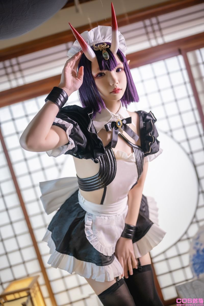 知名动漫博主@雪晴Astra 酒吞童子女仆【62P/13V/1.44G】(图3)