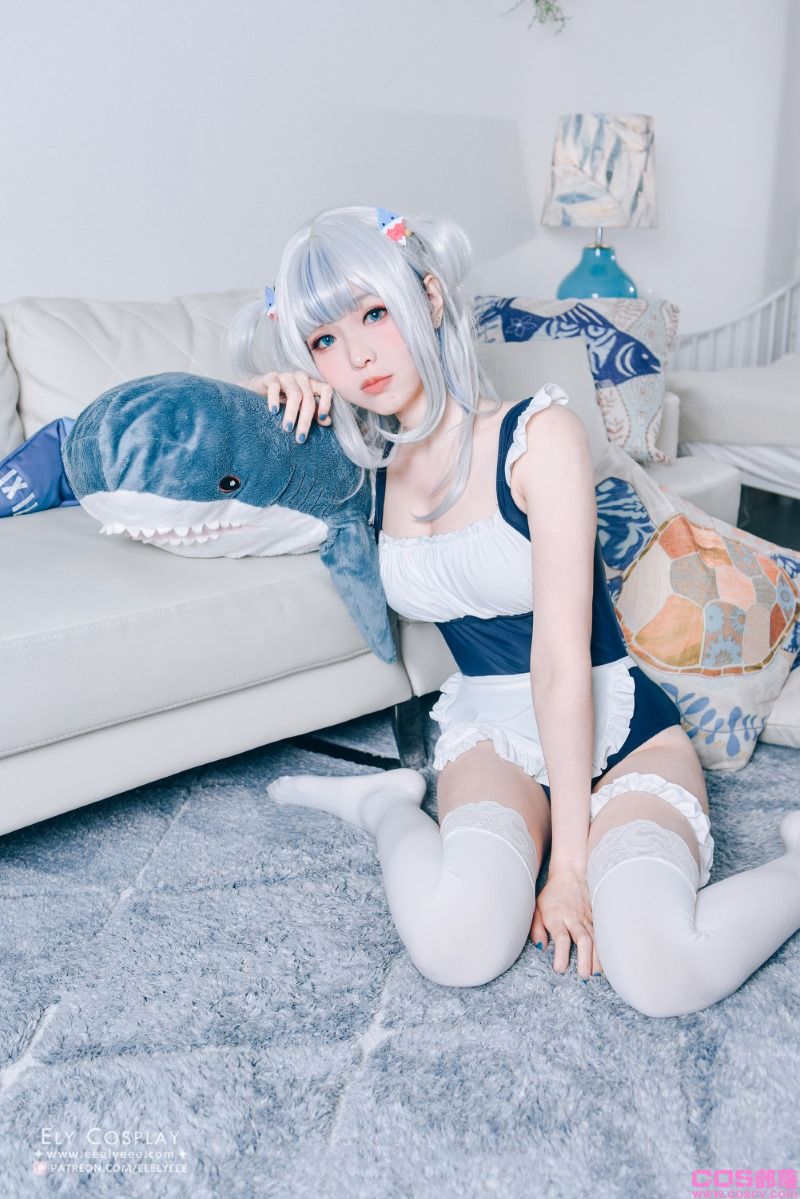 台湾Coser@ElyEE子 Gura Swimsuit【19P/19MB】(图3)