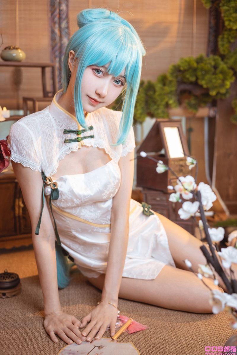 网紅Coser@木绵绵OwO 初音韶华COS【17P/205MB】(图4)
