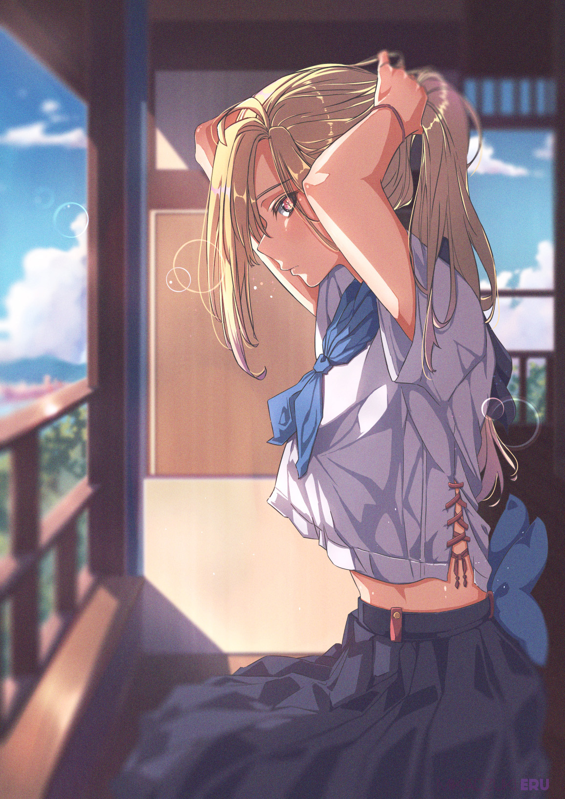 [Pixiv精选] 大家的青春回忆！夏季制服女子插画特辑(图6)