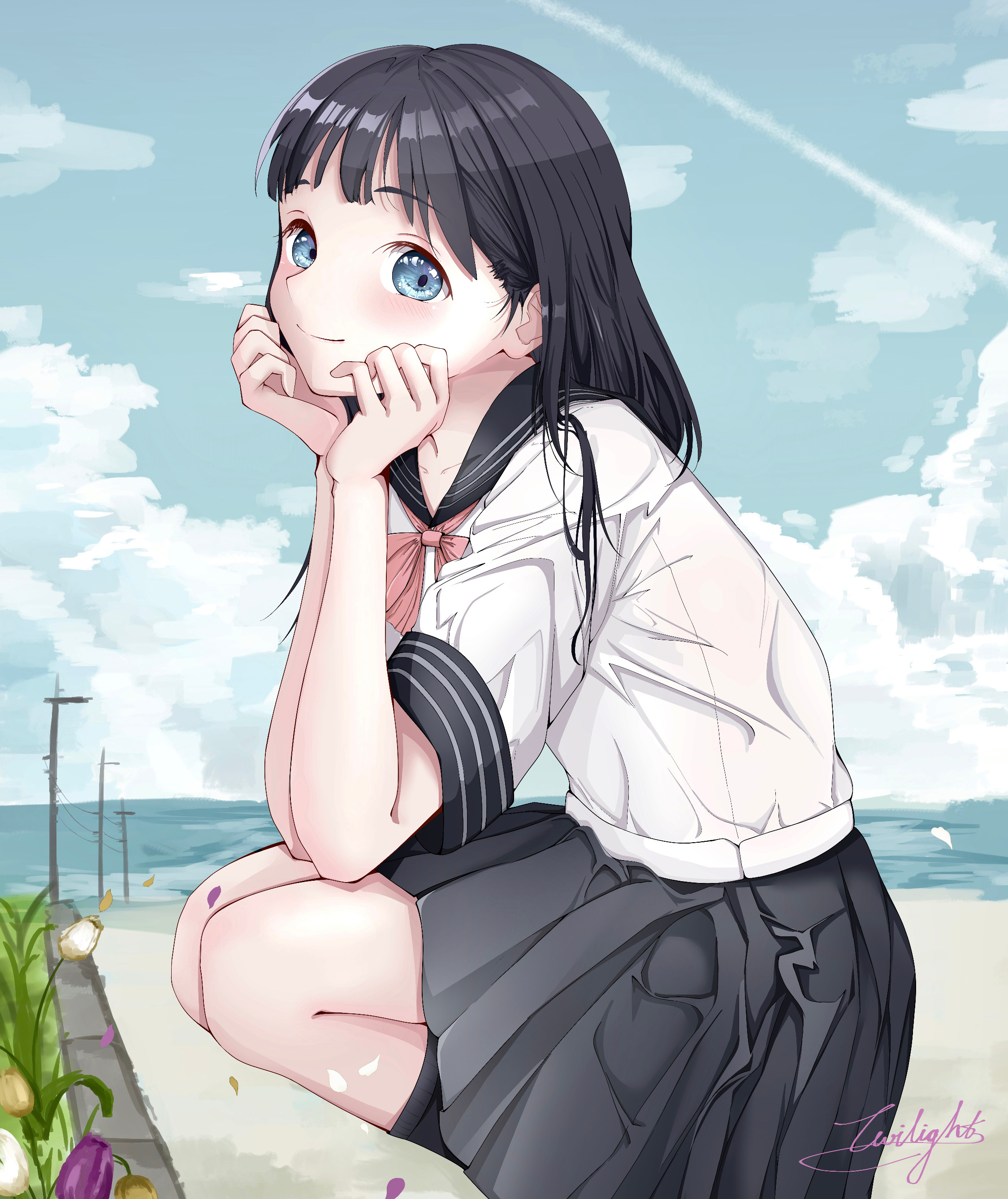 [Pixiv精选] 大家的青春回忆！夏季制服女子插画特辑(图7)
