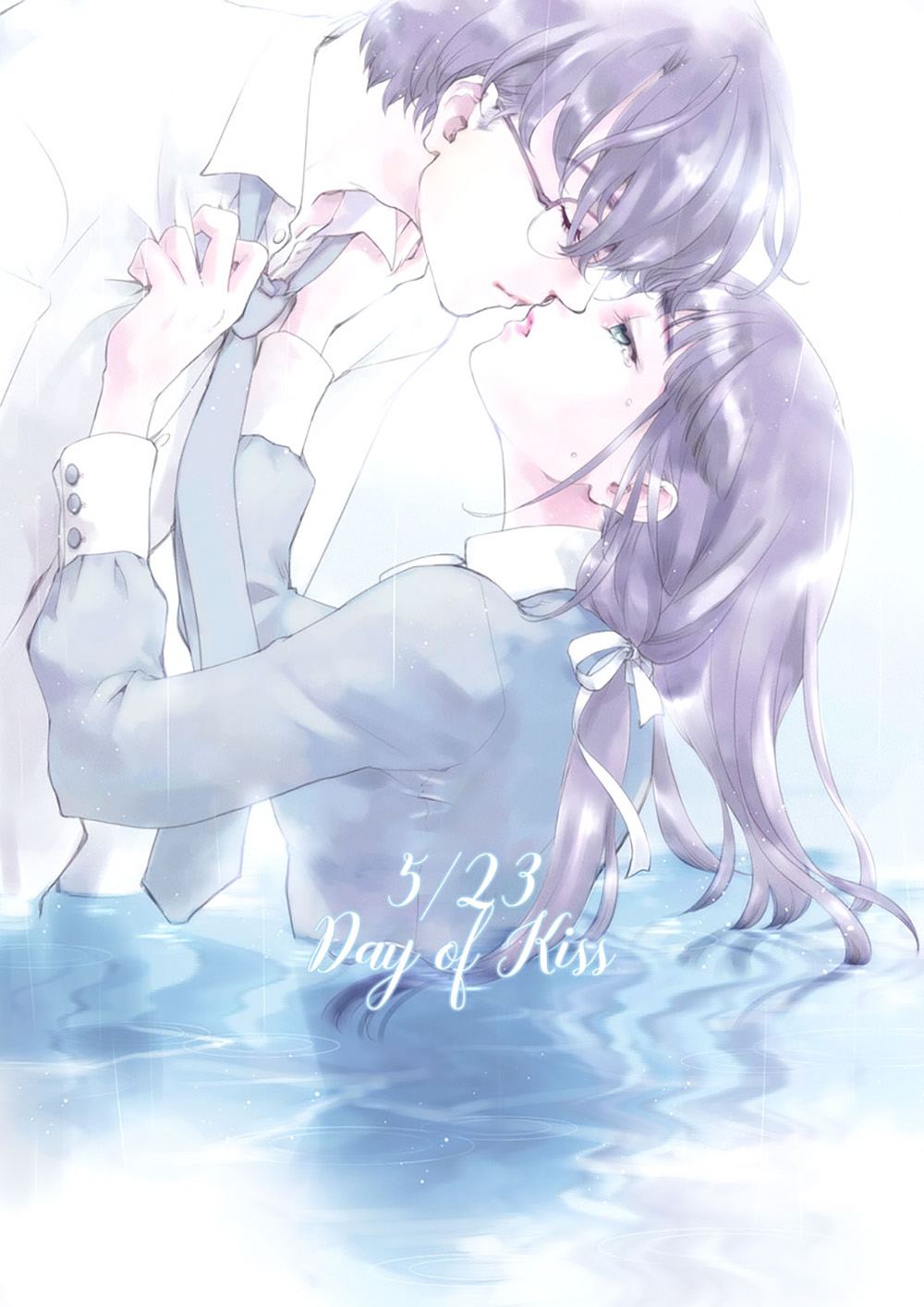 [Pixiv精选] 好想亲下去。等待接吻插画特辑(图2)