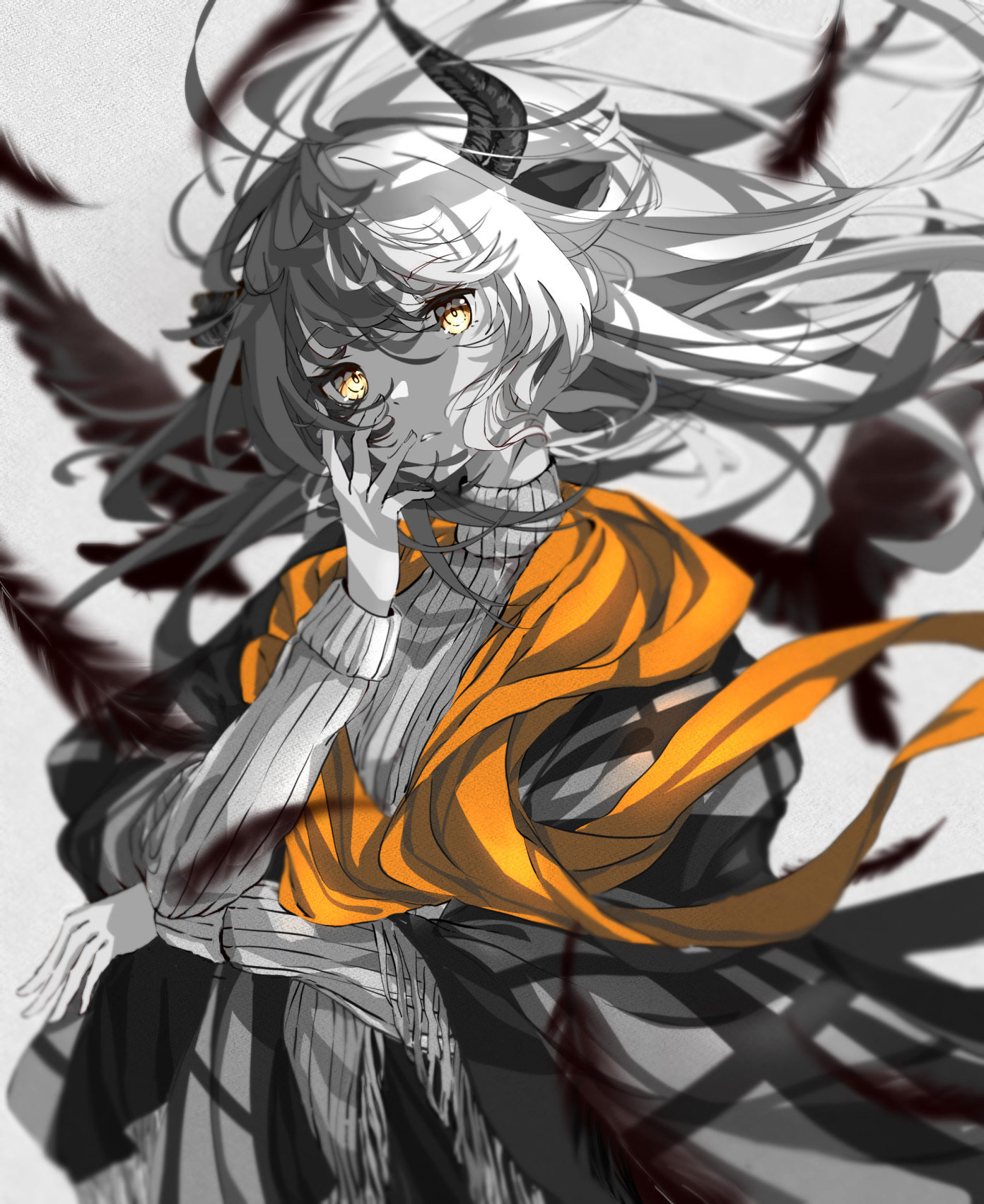 [Pixiv精选] 随风舞动。飘扬秀发插画特辑(图5)