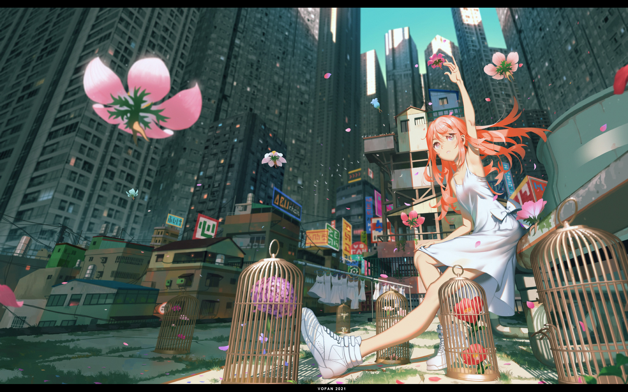 [Pixiv精选] 随风舞动。飘扬秀发插画特辑(图8)
