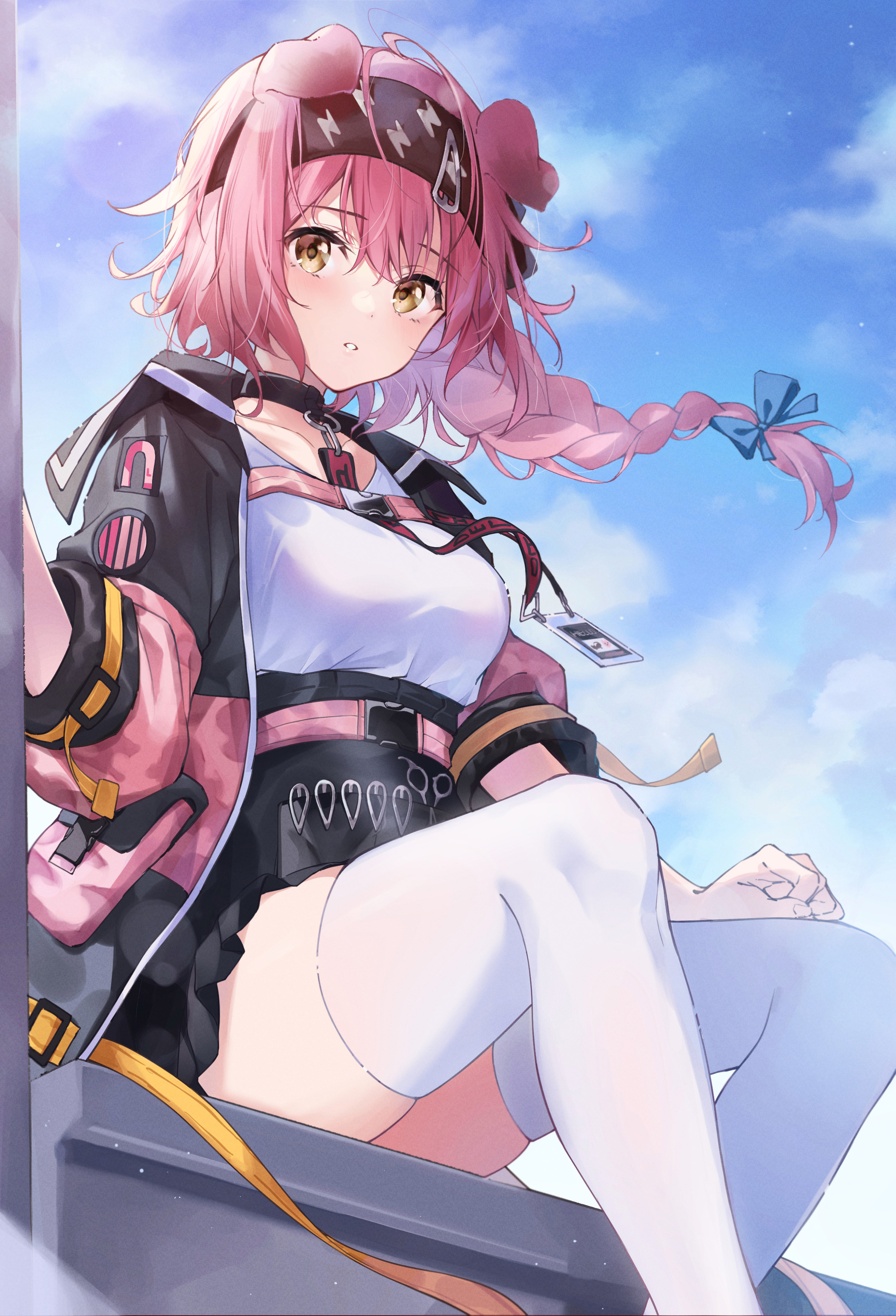 [Pixiv精选] 神圣不可侵犯的绝对领域♡过膝袜插画特辑(图2)