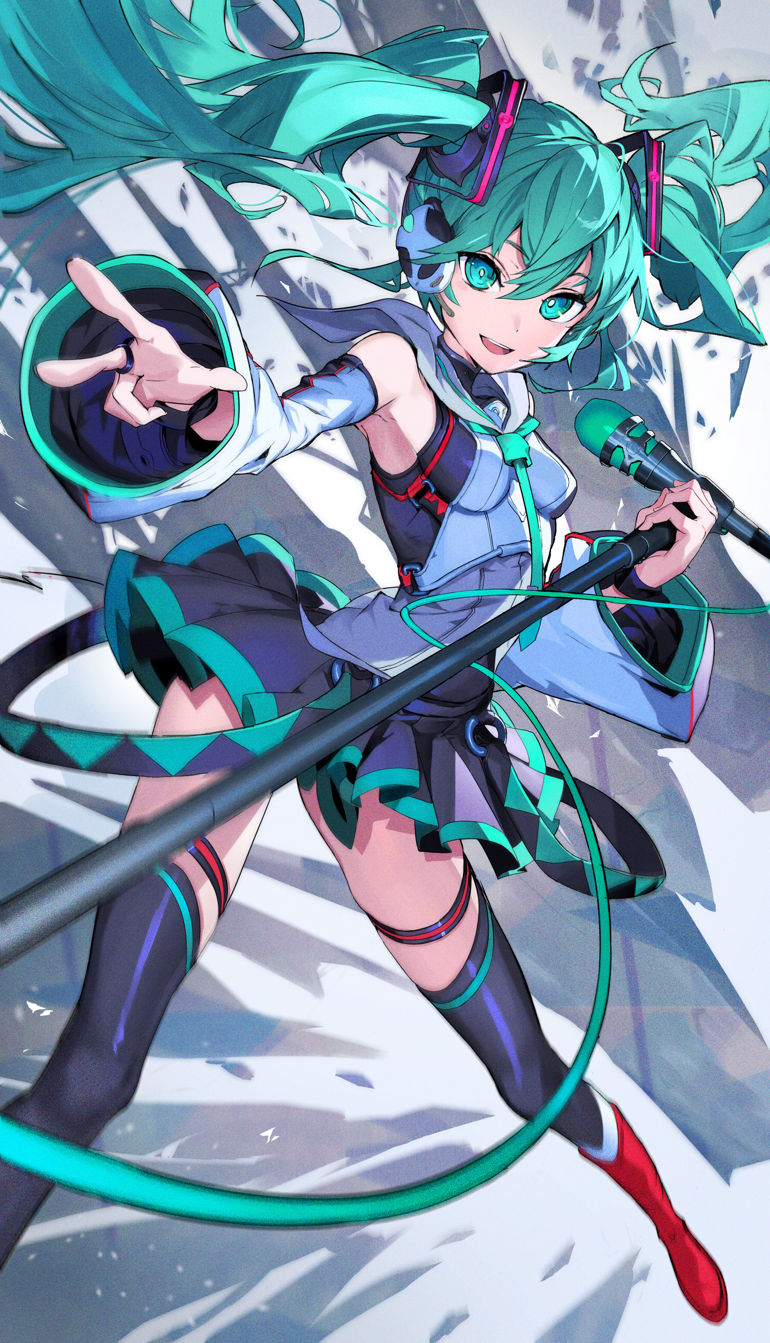 [Pixiv精选] 神圣不可侵犯的绝对领域♡过膝袜插画特辑(图5)