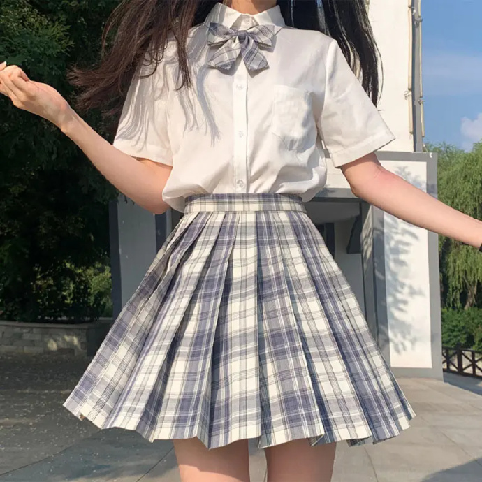 JK制服为什么不能随便穿？ 因为有些人天生就是主角(图1)