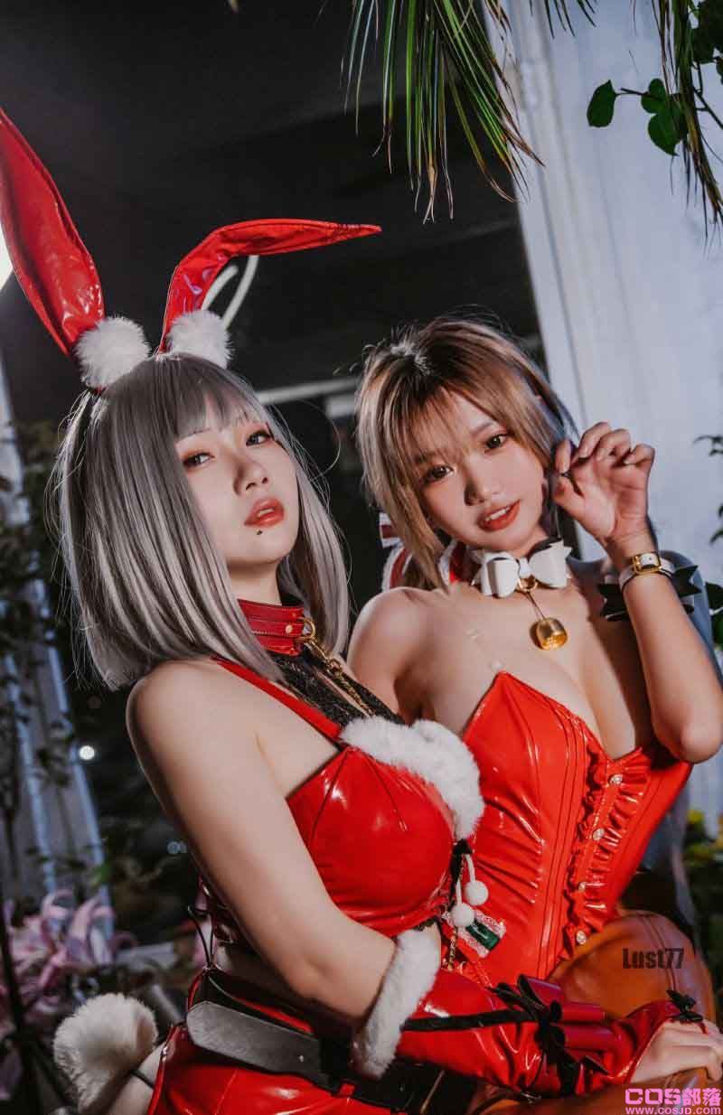 人气Coser@柒柒要乖哦 2021圣诞双兔 [23P/268MB](图4)