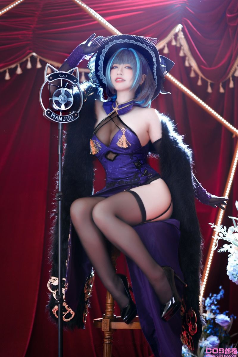 微博人气Coser@半半子 柴郡旗袍 [45P/100MB](图3)