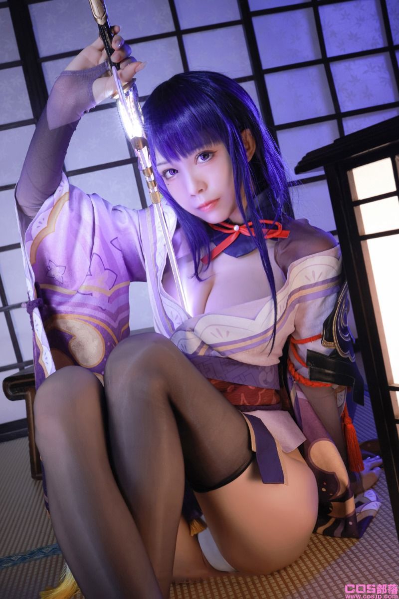 知名动漫博主@水淼aqua 雷电将军 [130P/150MB](图2)