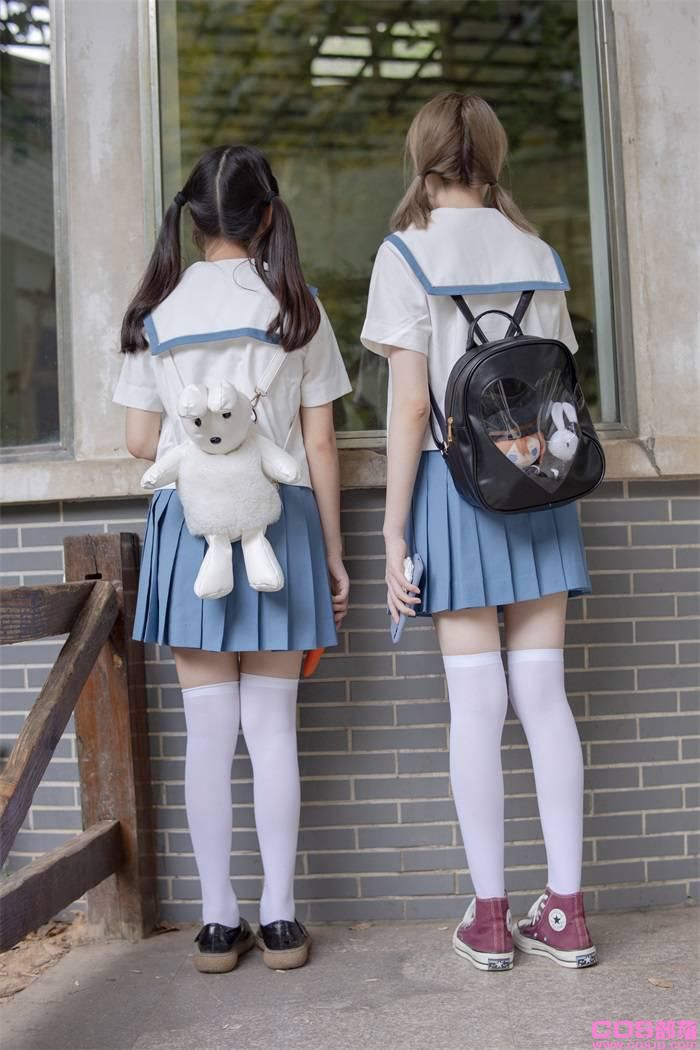 森萝财团写真 JKFUN-025 默陌&Aika 80D白丝过膝袜 [93P/1.17GB](图3)