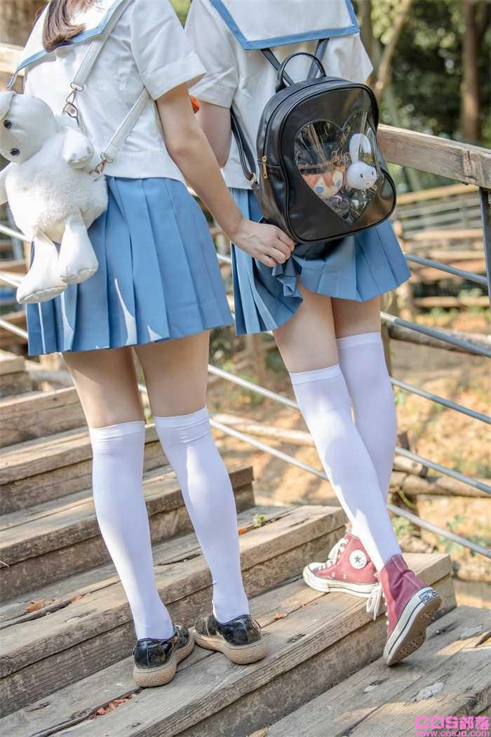 森萝财团写真 JKFUN-025 默陌&Aika 80D白丝过膝袜 [93P/1.17GB](图1)
